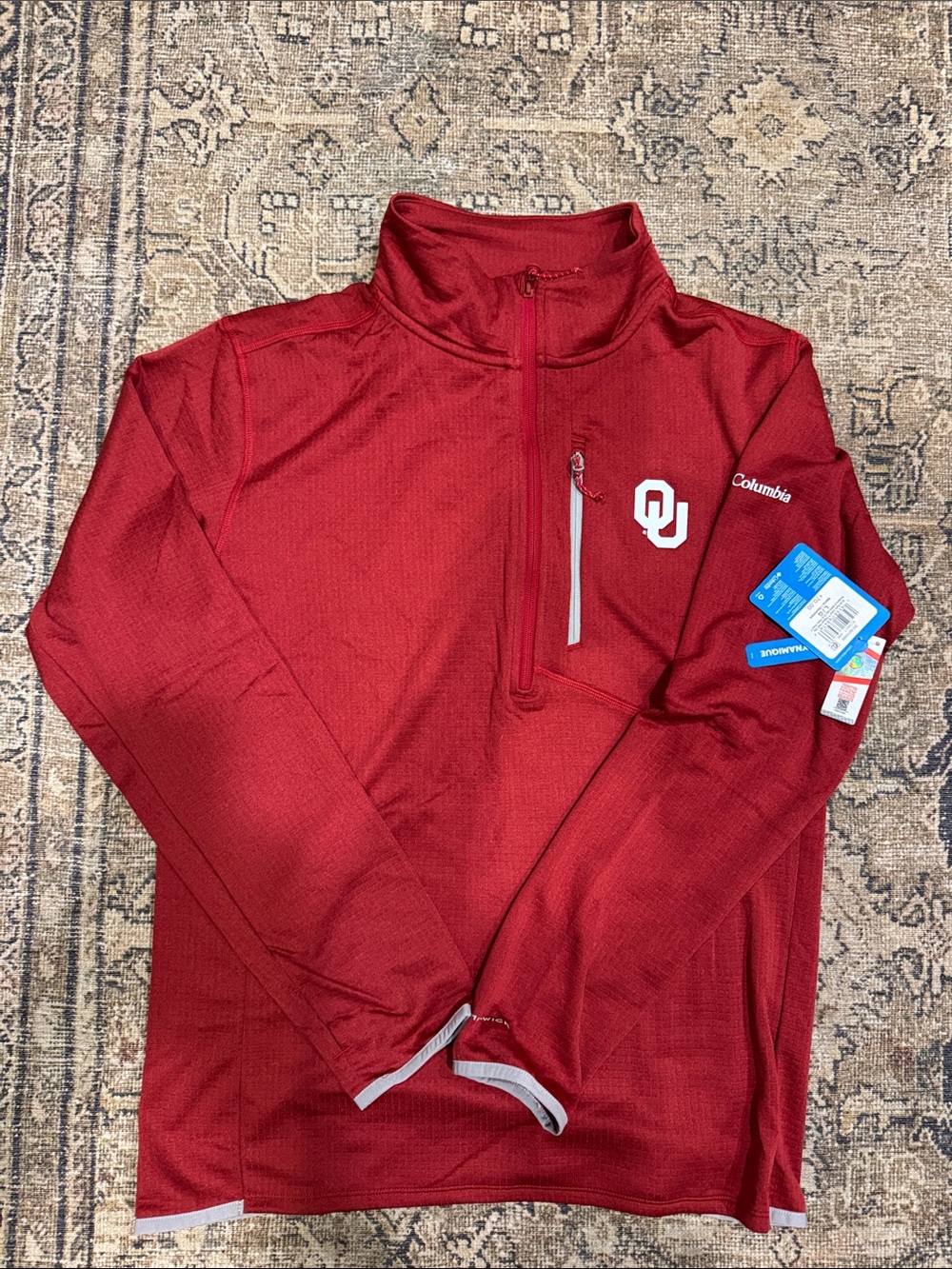 Columbia Men's Crimson Oklahoma Quarter-Zip Pullover